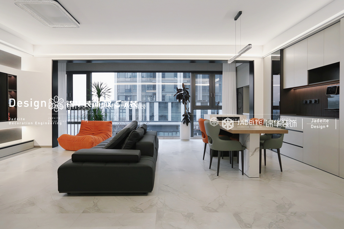 现代简约-氿悦湖山-三室两厅两卫-140平-装修实景图