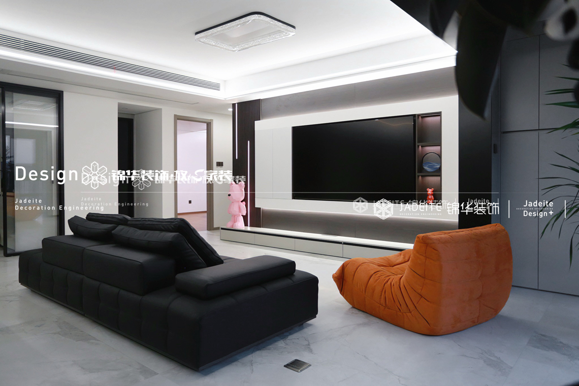 现代简约-氿悦湖山-三室两厅两卫-140平-装修实景图装修-三室两厅-现代简约