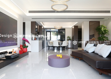 意式轻奢-保集蓝郡-三室两厅两卫-149平-装修实景图