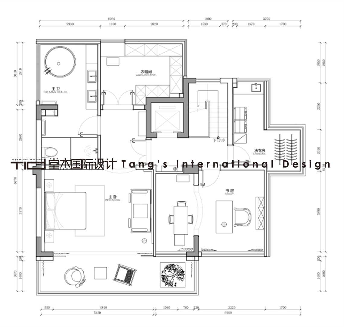 混搭风-金科-别墅-600㎡-装修实景图装修-别墅-混搭