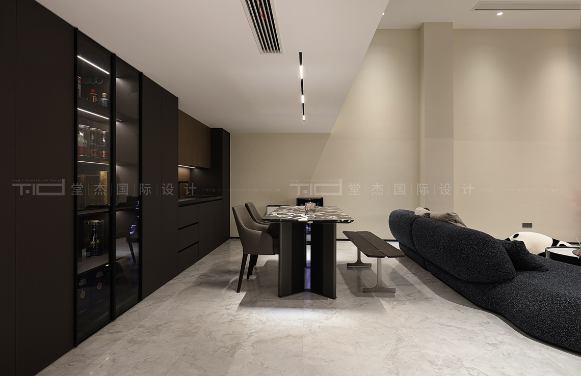 现代简约-华发四季-别墅-278平-装修实景图装修-别墅-现代简约