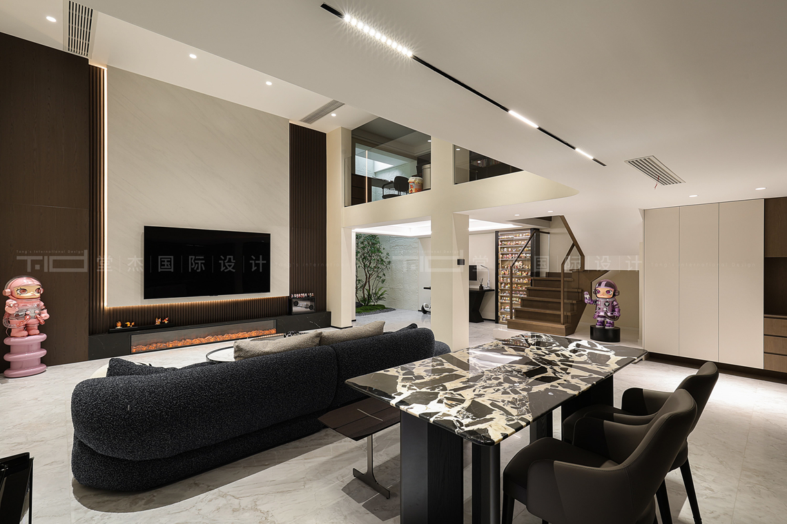 现代简约-华发四季-别墅-278平-装修实景图装修-别墅-现代简约