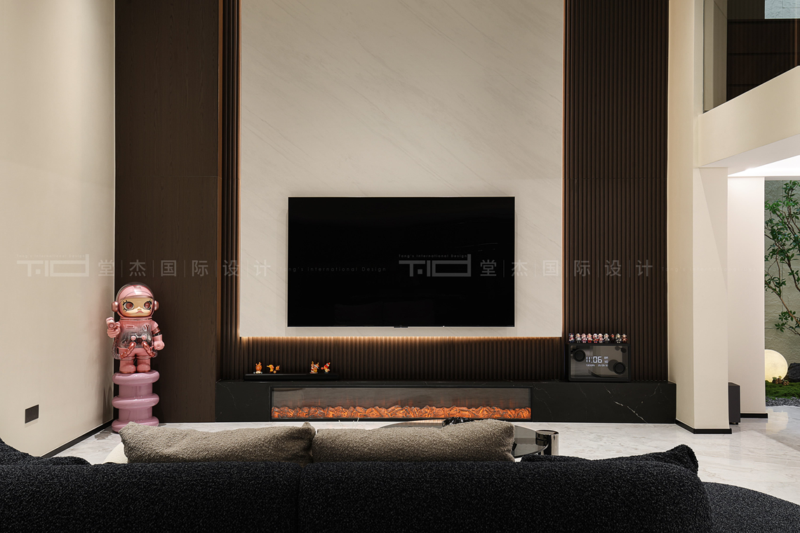 现代简约-华发四季-别墅-278平-装修实景图装修-别墅-现代简约