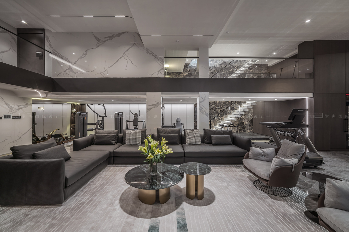 意式轻奢-路劲天御-别墅-1000平-装修实景图