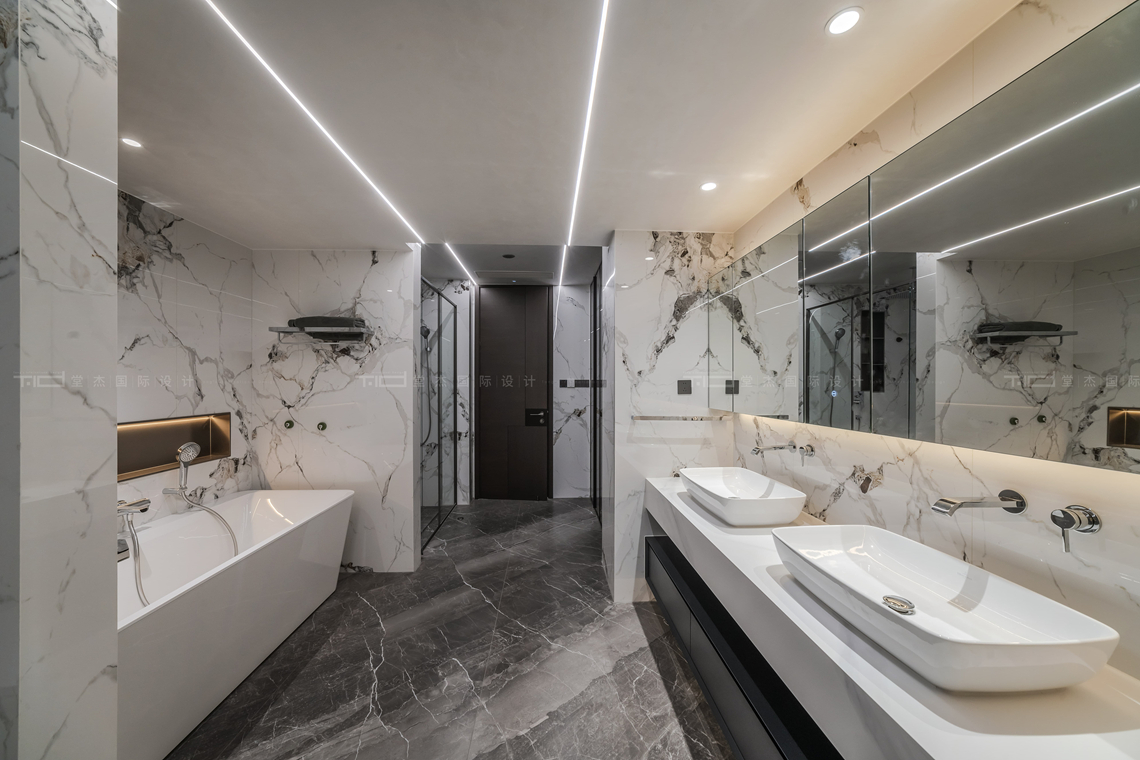 意式轻奢-路劲天御-别墅-1000平-装修实景图装修-别墅-轻奢