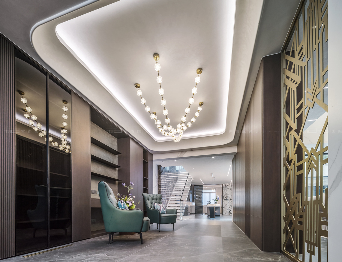 意式轻奢-路劲天御-别墅-1000平-装修实景图装修-别墅-轻奢