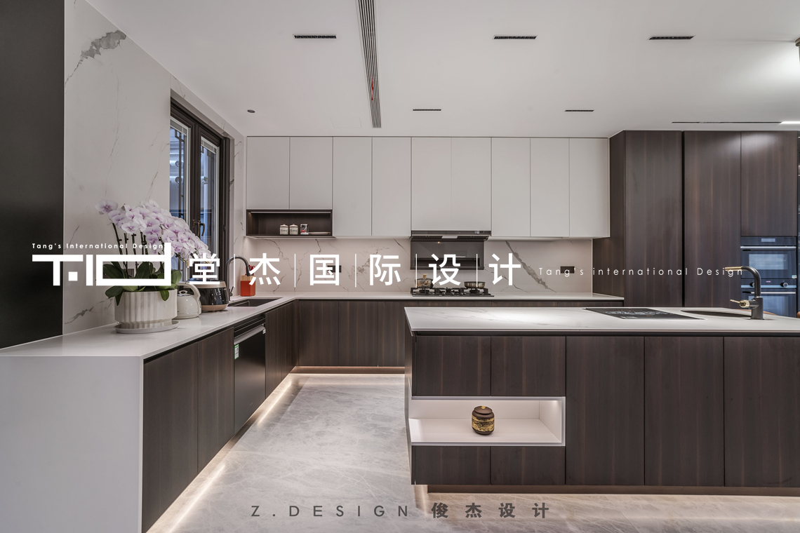 意式轻奢-桃花源-别墅-装修实景图装修-别墅-轻奢