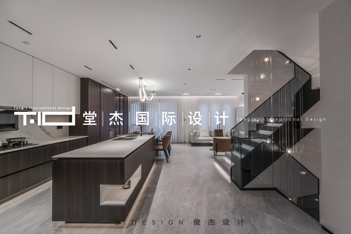 意式轻奢-桃花源-别墅-装修实景图装修-别墅-轻奢