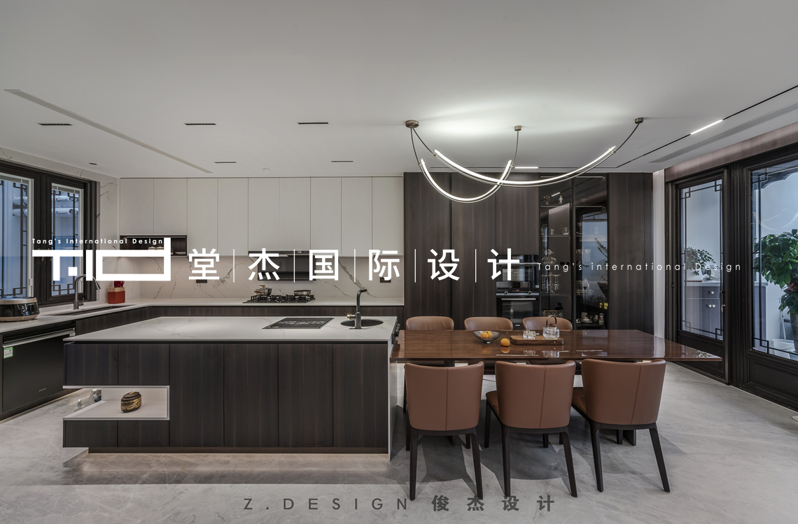 意式轻奢-桃花源-别墅-装修实景图装修-别墅-轻奢