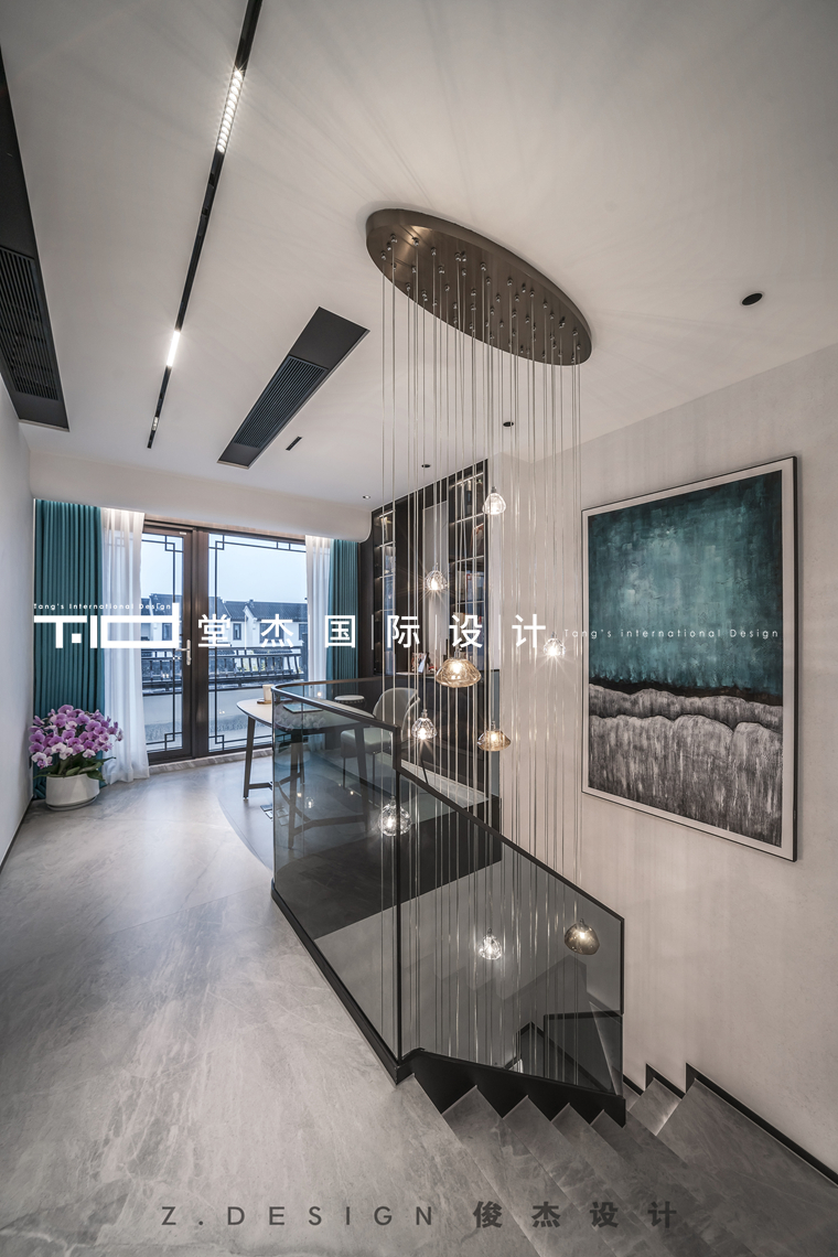 意式轻奢-桃花源-别墅-装修实景图装修-别墅-轻奢