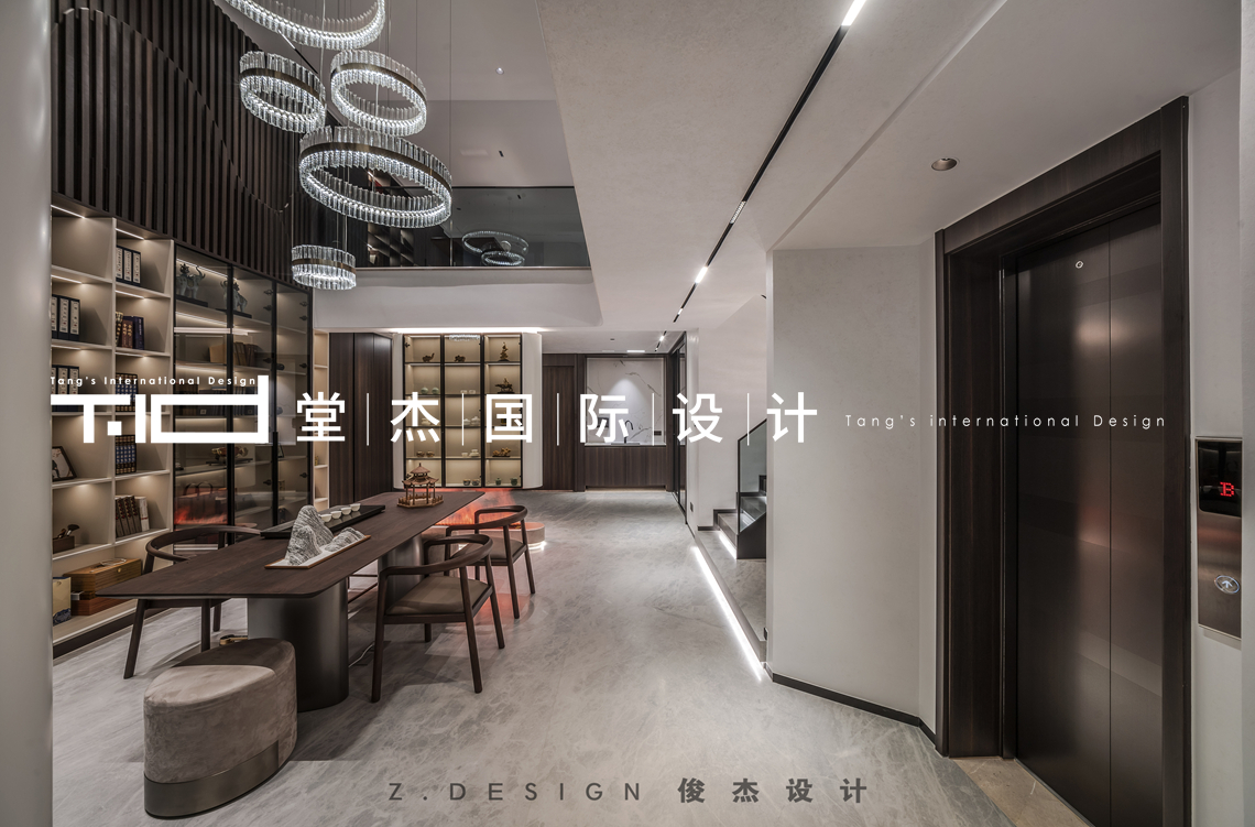 意式轻奢-桃花源-别墅-装修实景图装修-别墅-轻奢