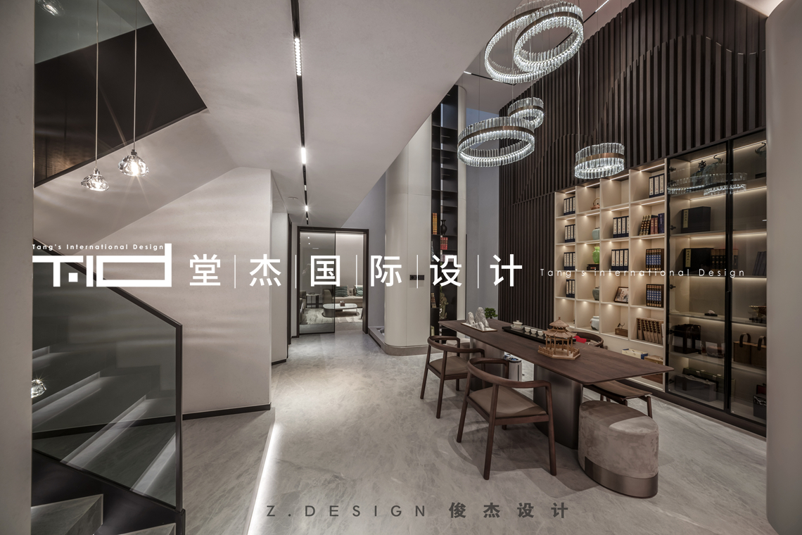 意式轻奢-桃花源-别墅-装修实景图装修-别墅-轻奢