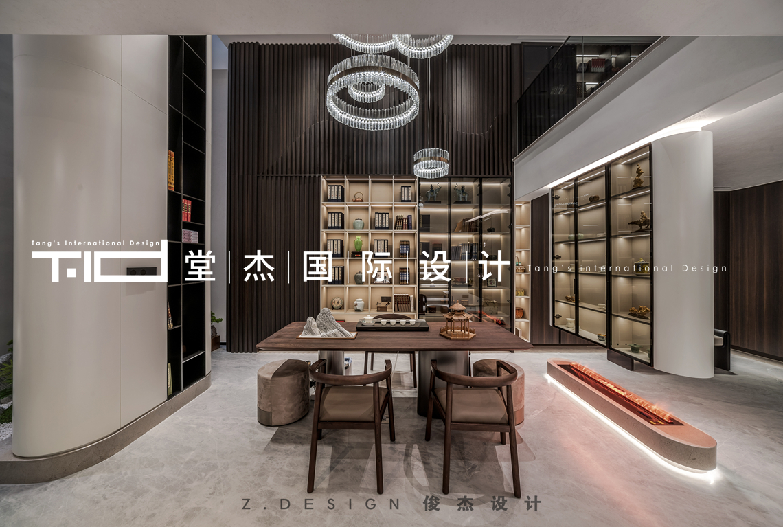 意式轻奢-桃花源-别墅-装修实景图装修-别墅-轻奢