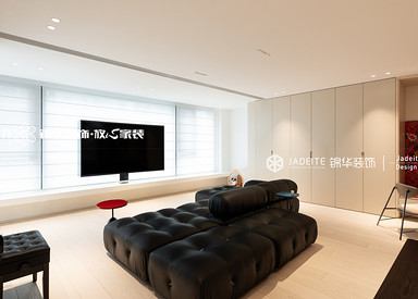 现代包豪斯-中信泰富玖著-三室两厅复式-150平-装修实景图