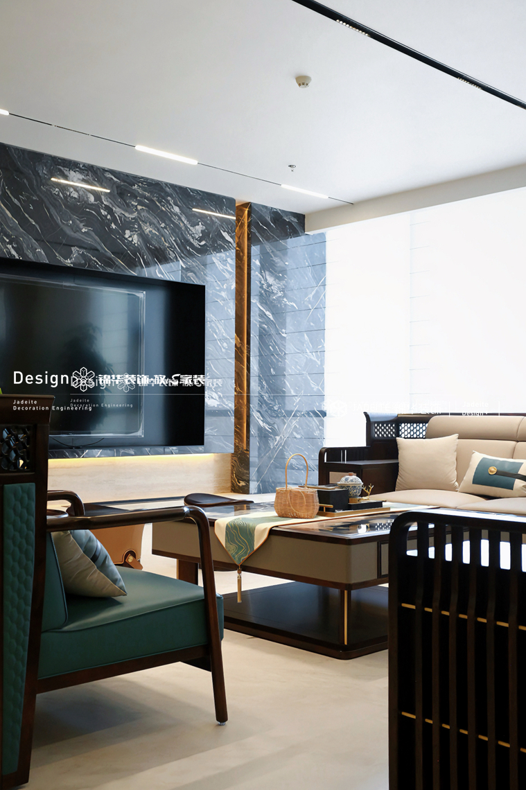 新中式-融汇大厦-四室两厅三卫-500平-装修实景图装修-别墅-新中式