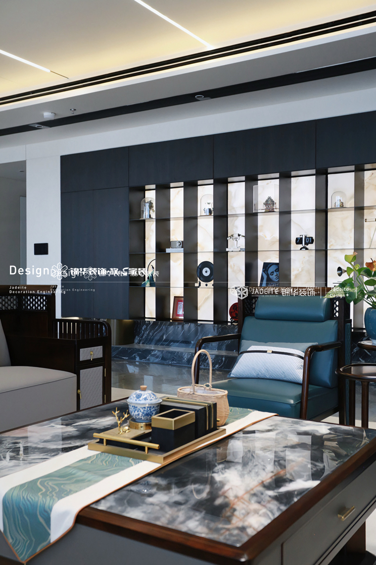 新中式-融汇大厦-四室两厅三卫-500平-装修实景图装修-别墅-新中式