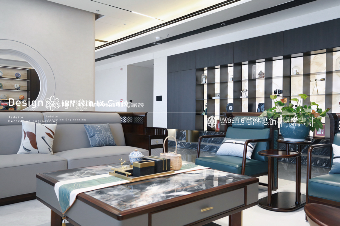 新中式-融汇大厦-四室两厅三卫-500平-装修实景图装修-别墅-新中式