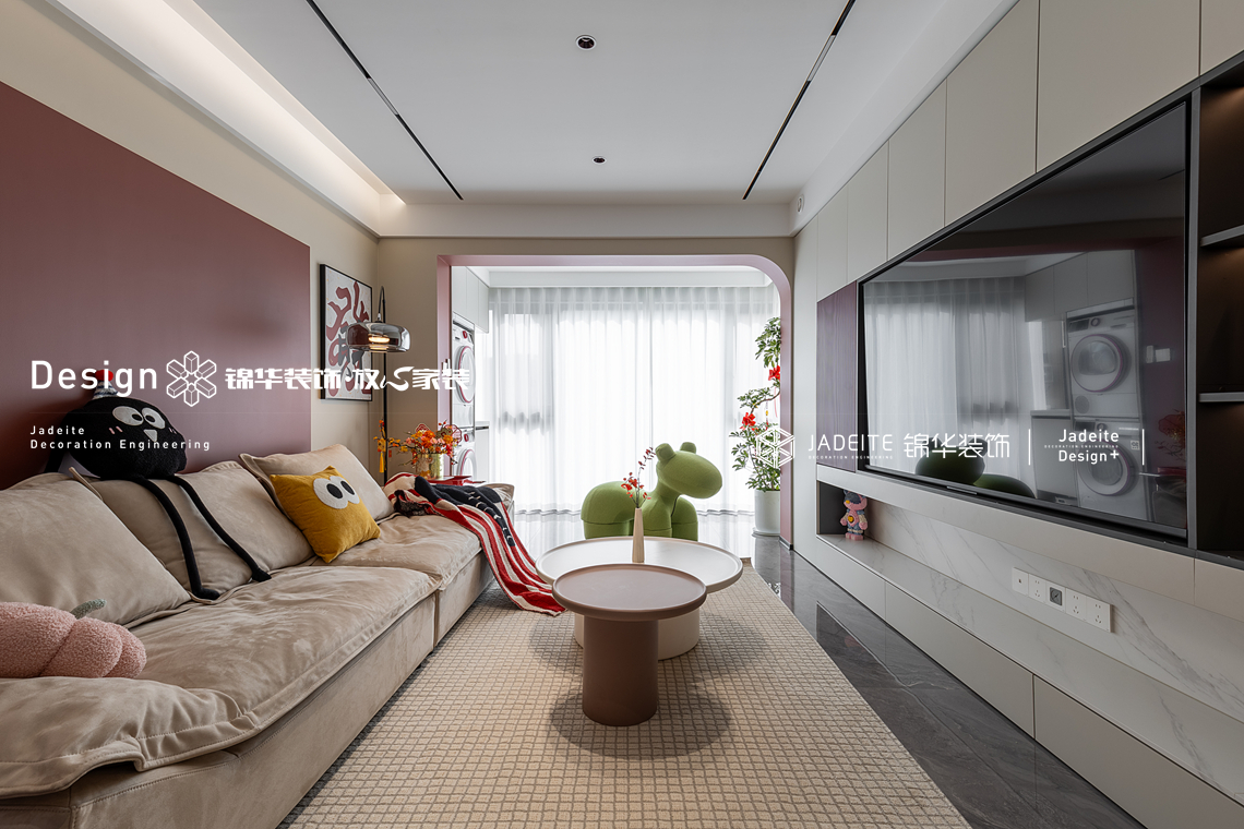 现代风格-虹桥五村-三室两厅二卫-140平-装修实景图装修-三室两厅-现代简约