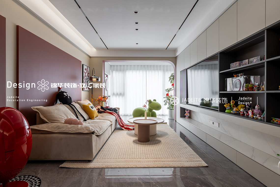 现代风格-虹桥五村-三室两厅二卫-140平-装修实景图装修-三室两厅-现代简约