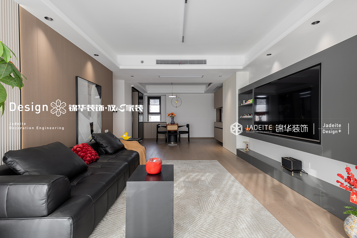 现代风格-长江天宸-三室两厅二卫-140平-装修实景图