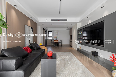 现代风格-长江天宸-三室两厅二卫-140平-装修实景图