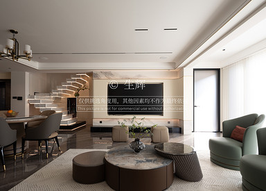 新中式-天敔湾-复式-180平-装修实景图