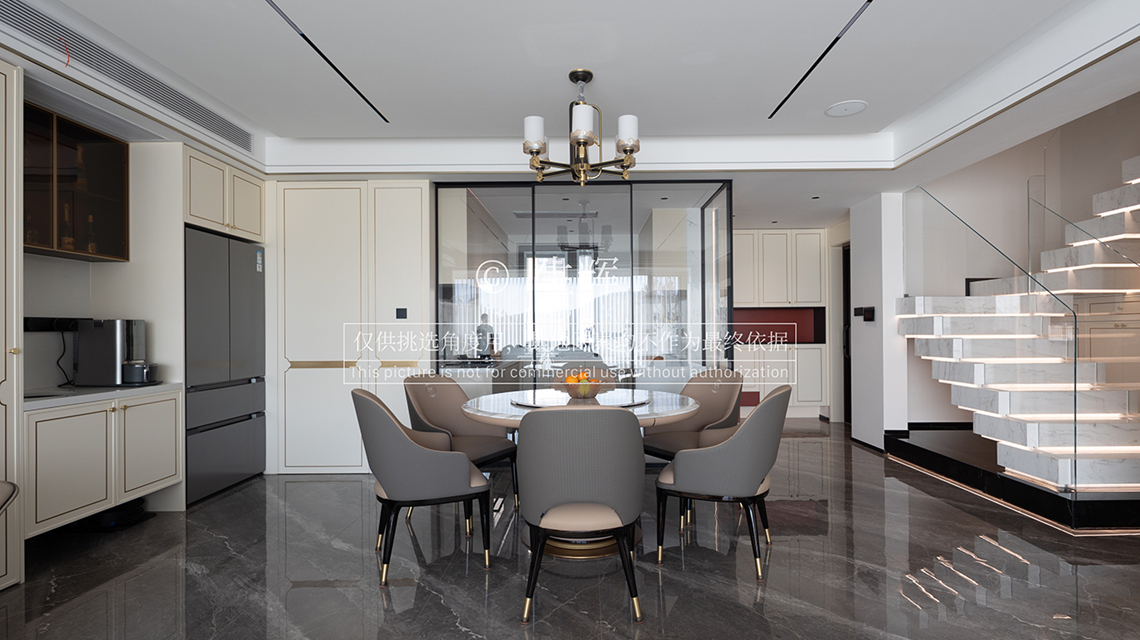 新中式-天敔湾-复式-180平-装修实景图装修-跃层复式-新中式