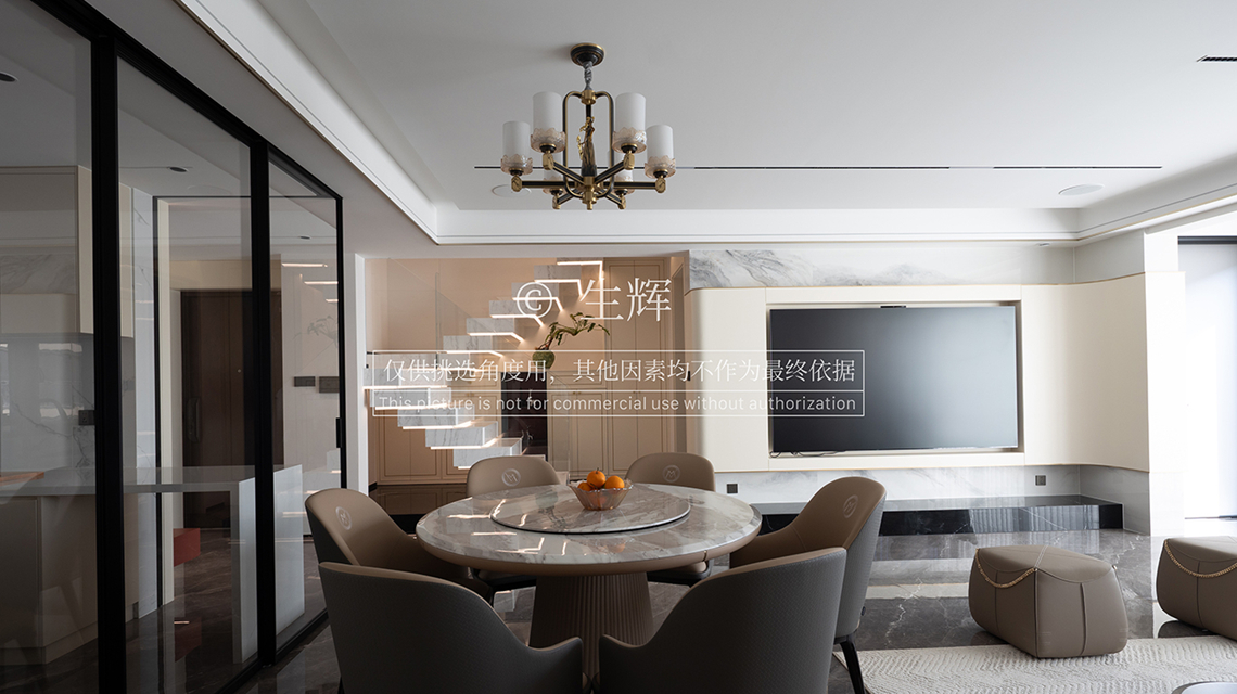 新中式-天敔湾-复式-180平-装修实景图装修-跃层复式-新中式