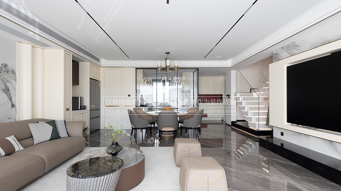 新中式-天敔湾-复式-180平-装修实景图装修-跃层复式-新中式