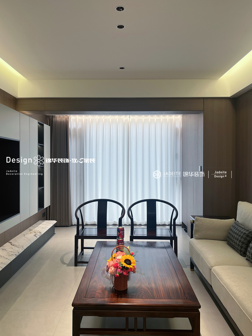 新中式-碧桂园-复式-180平-装修实景图装修-跃层复式-新中式