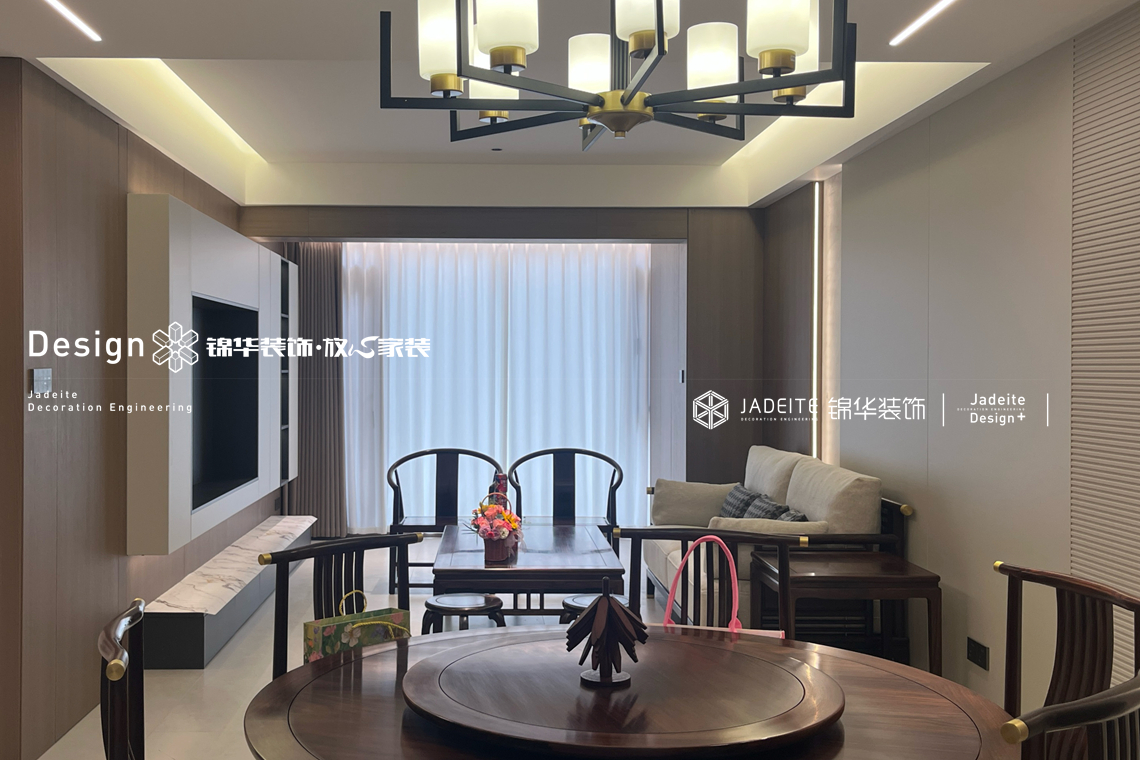 新中式-碧桂园-复式-180平-装修实景图