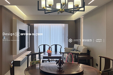 新中式-碧桂园-复式-180平-装修实景图