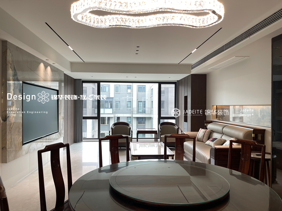 新中式-靖樾东方-四室两厅三卫-171平-装修实景图装修-四室两厅-新中式