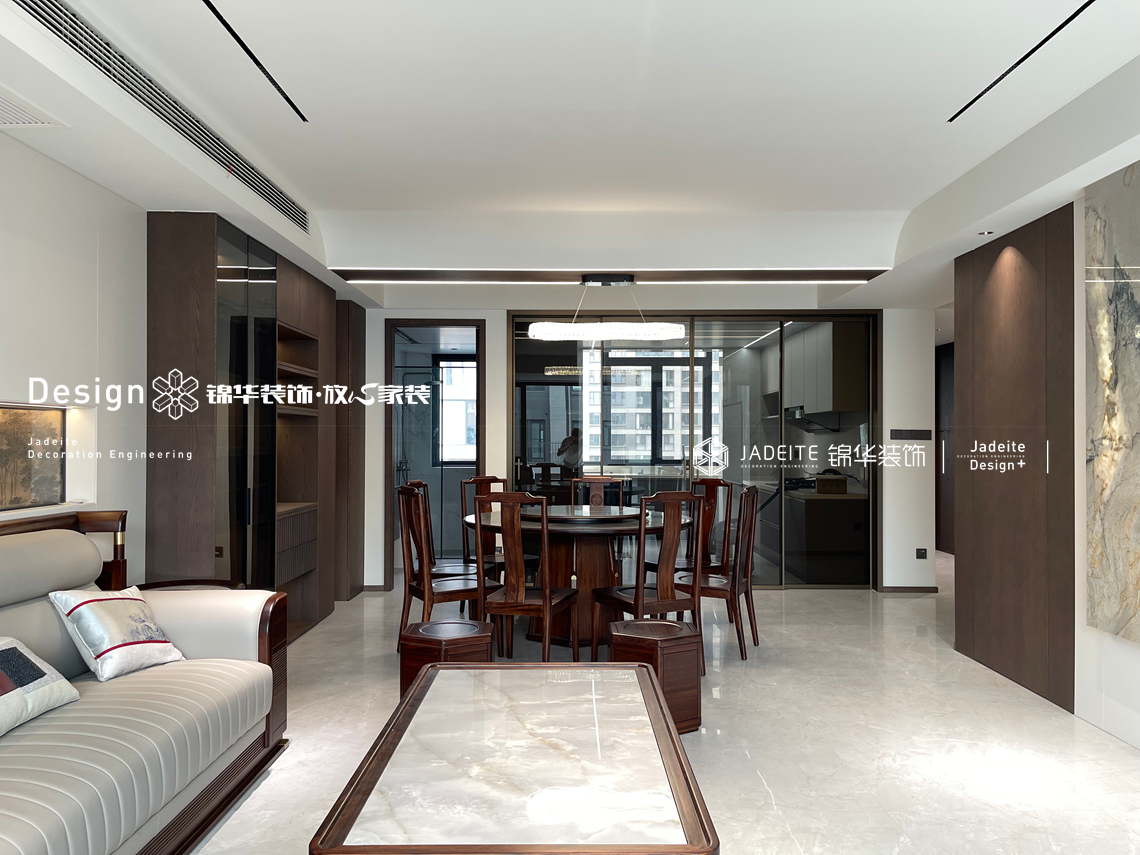 新中式-靖樾东方-四室两厅三卫-171平-装修实景图装修-四室两厅-新中式