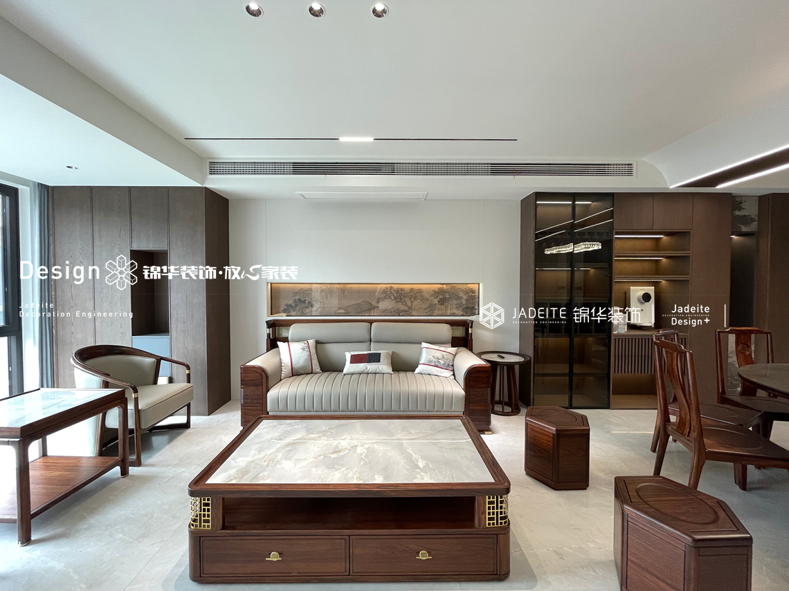 新中式-靖樾东方-四室两厅三卫-171平-装修实景图装修-四室两厅-新中式