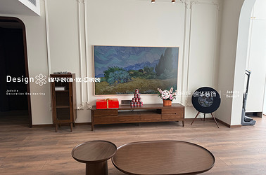 中古风-中天城市花园-四室两厅两卫-206平-装修实景图