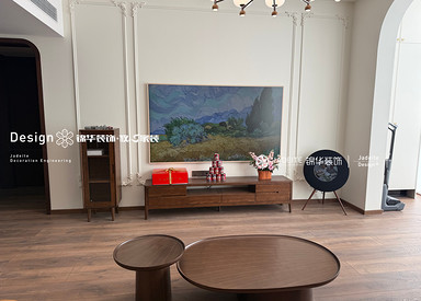 中古风-中天城市花园-四室两厅两卫-206平-装修实景图