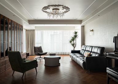 中古风-世贸公馆-别墅-280㎡-装修实景图