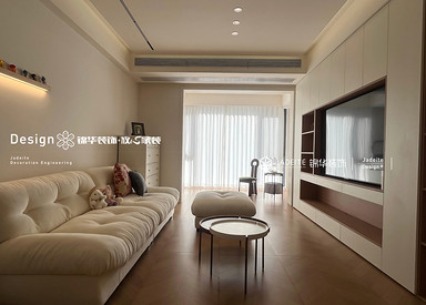 奶油中古-溪岸官邸-三室两厅两卫-130平-装修实景图