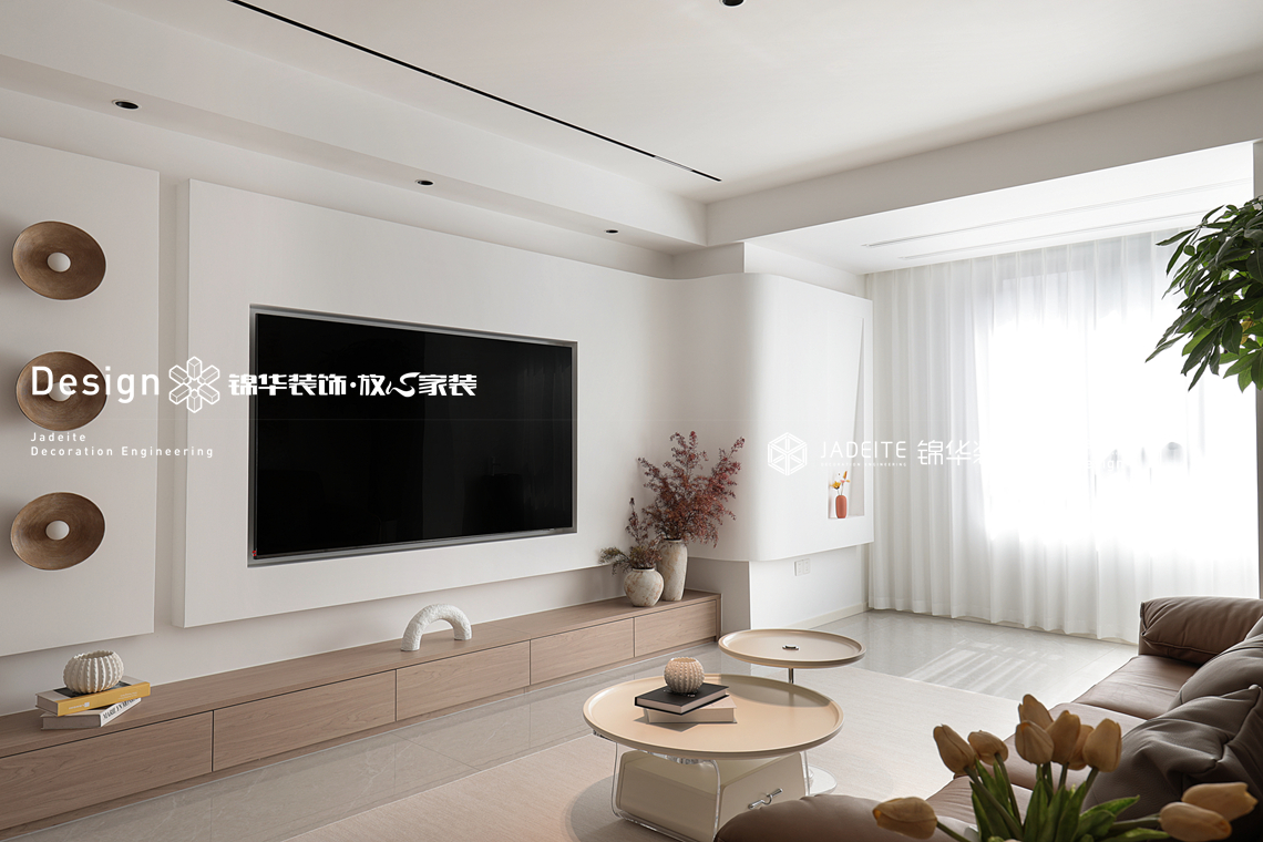 原木风格-复地悦城-三室两厅一厨一卫-110平-装修实景图装修-三室两厅-日式