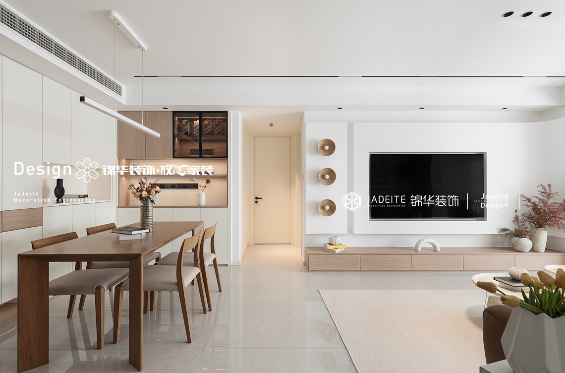 原木风格-复地悦城-三室两厅一厨一卫-110平-装修实景图装修-三室两厅-日式