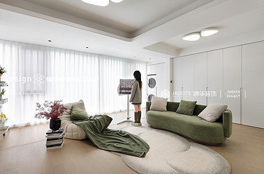 奶油风格-青江悦府-三室两厅一厨两卫-106平-装修实景图