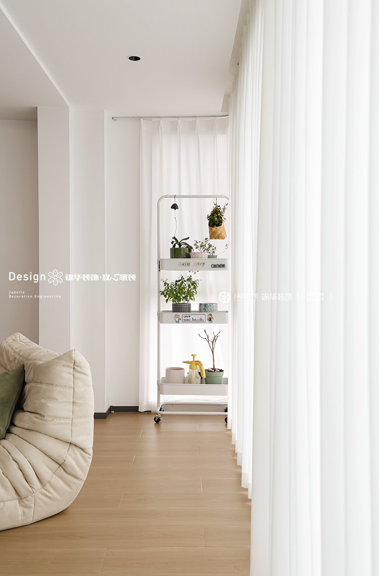 奶油风格-青江悦府-三室两厅一厨两卫-106平-装修实景图装修-三室两厅-法式