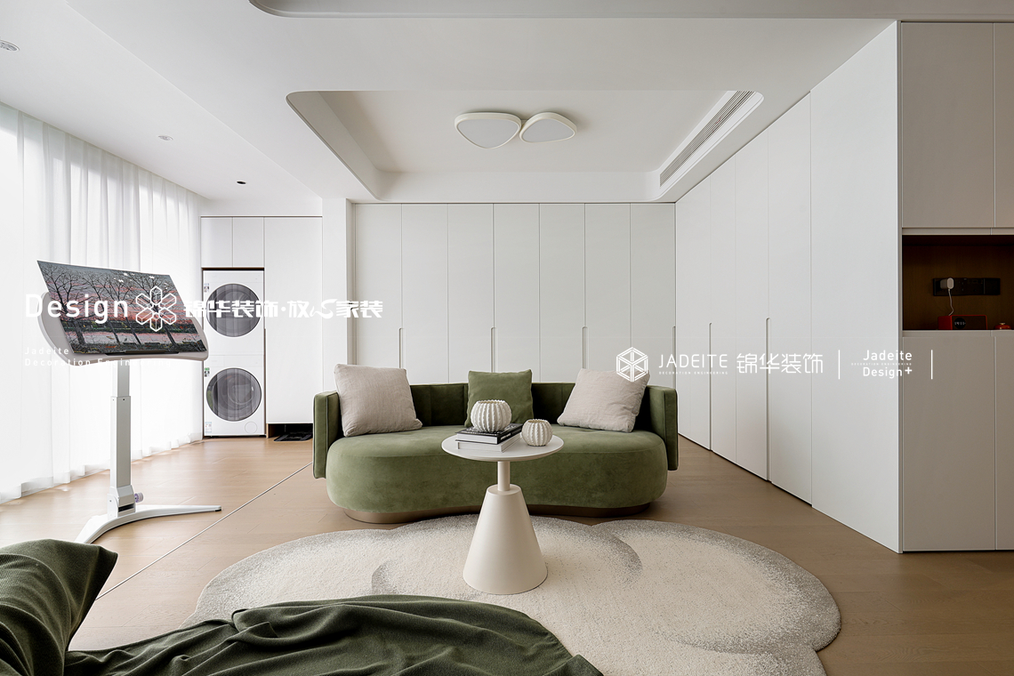 奶油风格-青江悦府-三室两厅一厨两卫-106平-装修实景图装修-三室两厅-法式