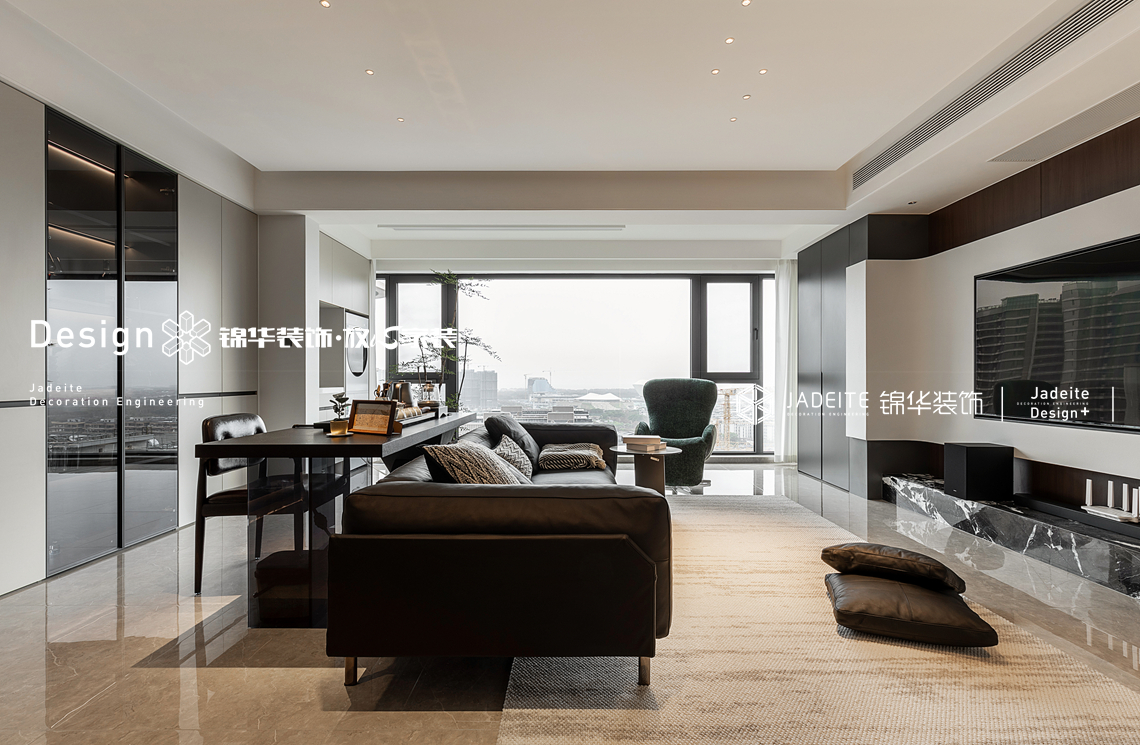 现代轻奢-愉樾天成-三室两厅一厨两卫-132平-装修实景图