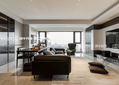 现代轻奢-愉樾天成-三室两厅一厨两卫-132平-装修实景图