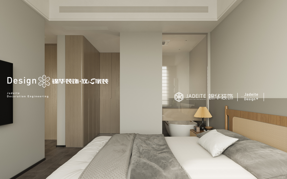 原木风格-御璟天玺-四室两厅三卫-155平-装修效果图装修-四室两厅-新中式