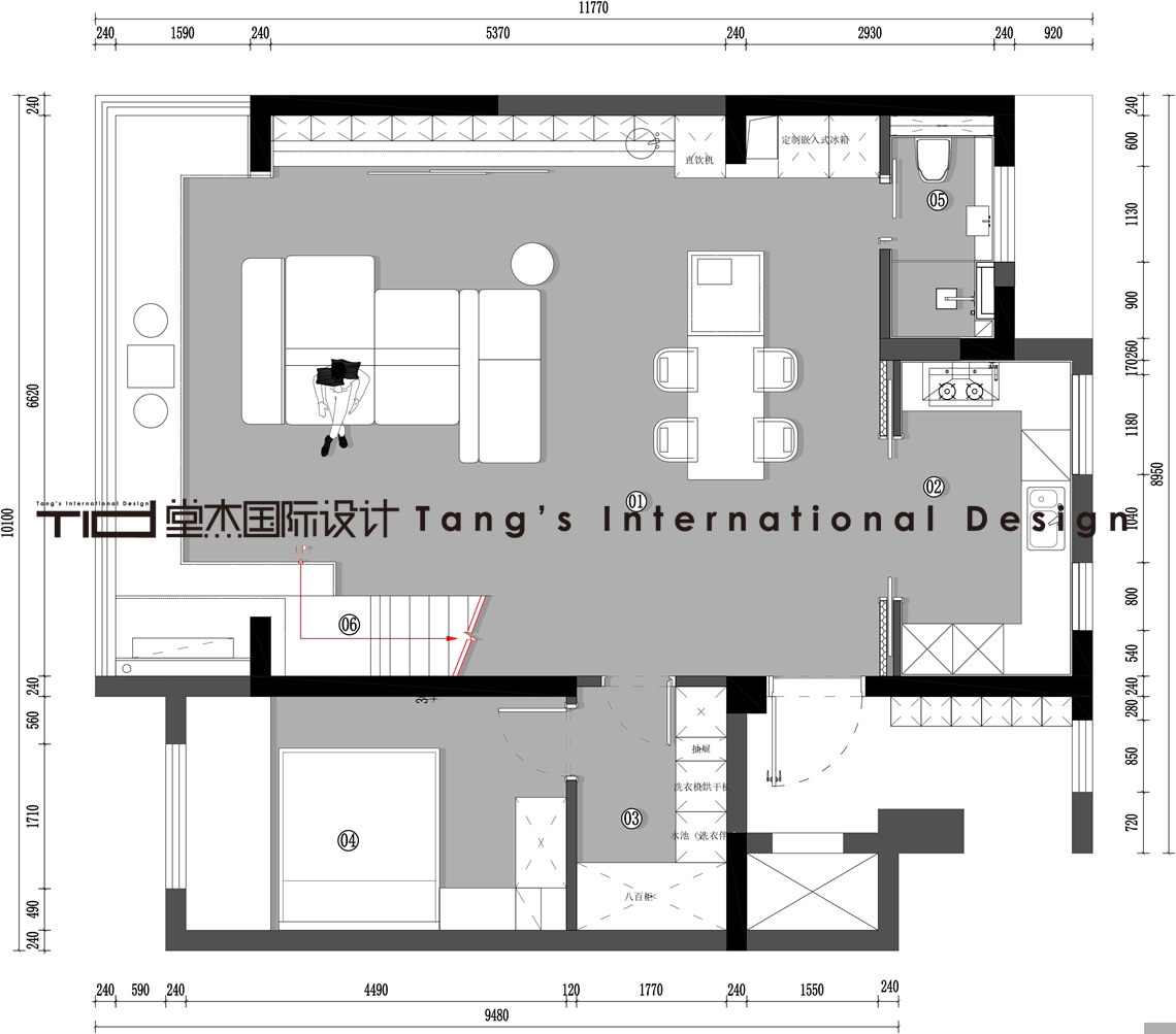 原木极简-中信泰富玖著-叠墅-200平-装修效果图装修-别墅-极简