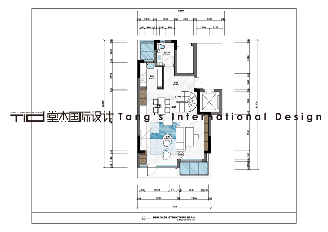 现代风格-融创壹号院-别墅下叠-200平-装修效果图装修-别墅-现代简约