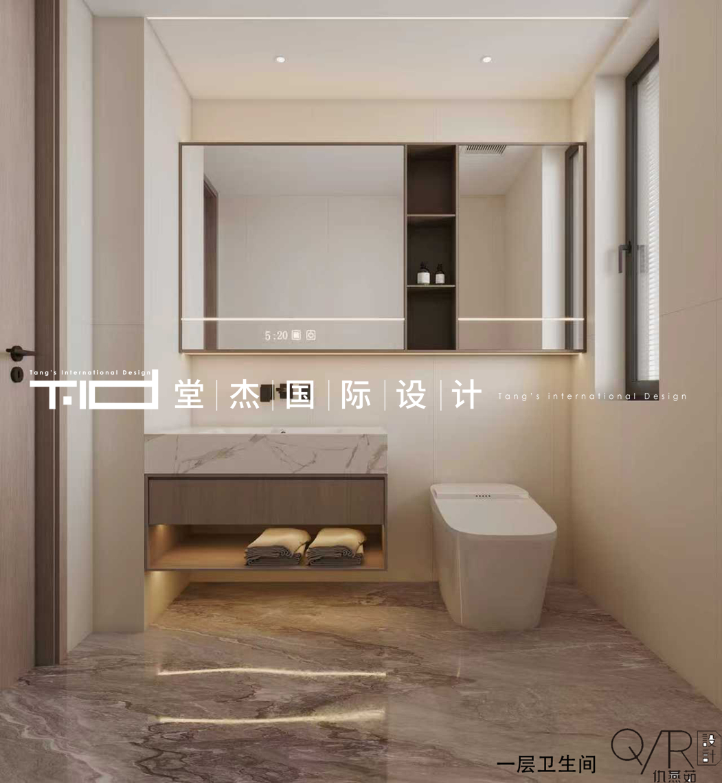 现代风格-融创壹号院-别墅下叠-200平-装修效果图装修-别墅-现代简约